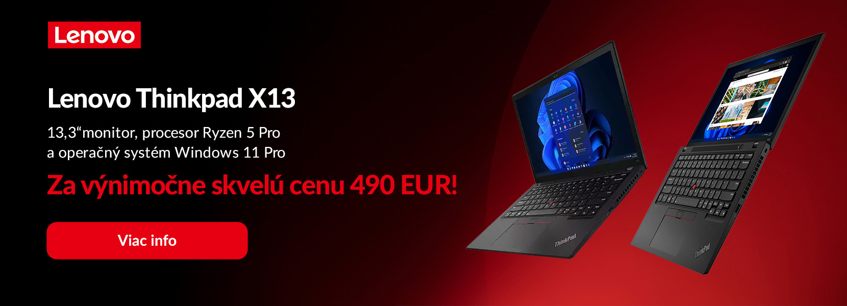 Lenovo Thinkpad X13 za 490€